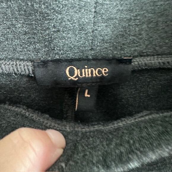 Quince Ultra-Stretch Ponte Straight Leg Pants Charcoal Large Tall 30" Inseam - Picture 9 of 11